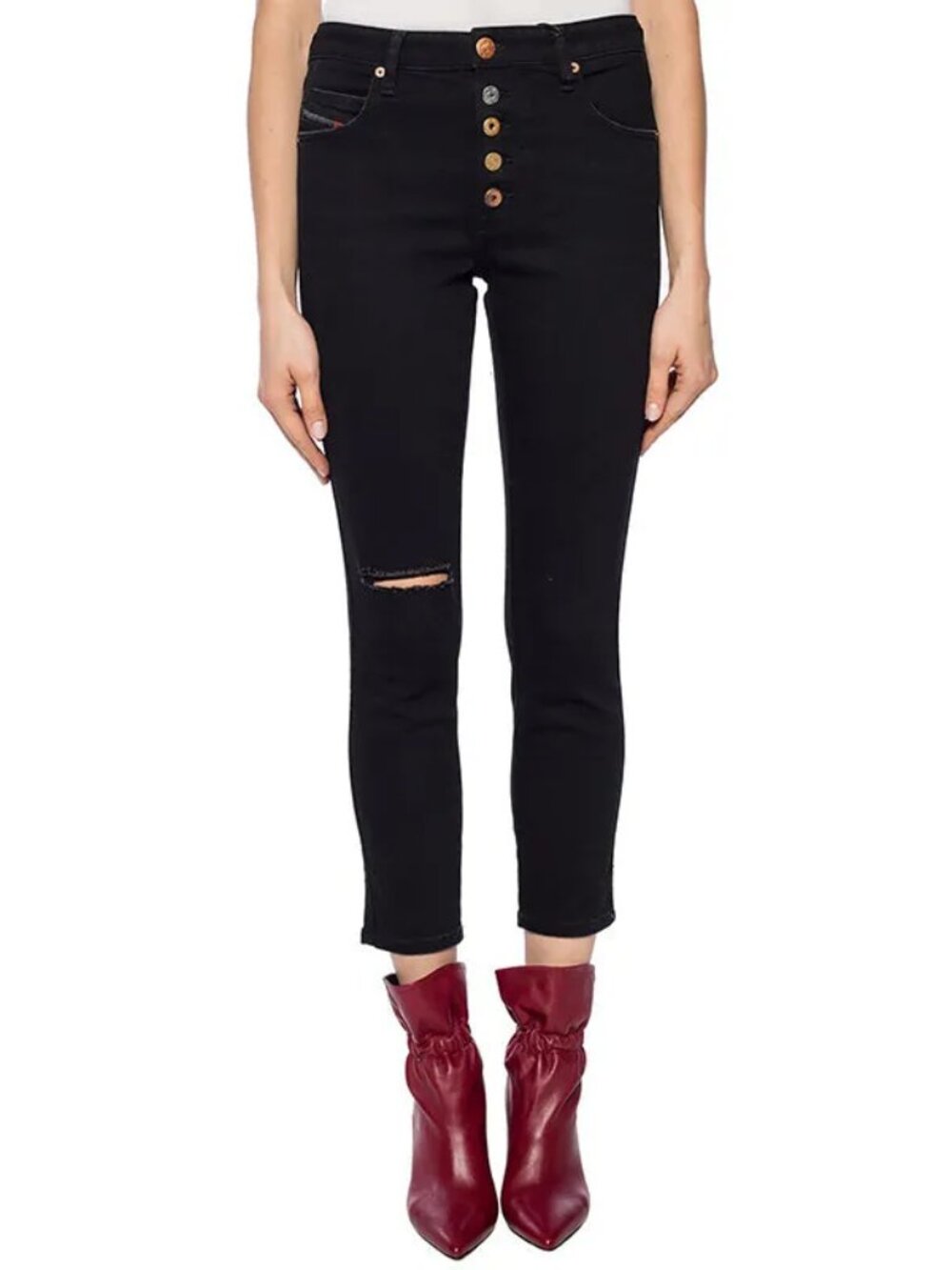Diesel Babhila B Women's Black Slim Skinny Regular Fit Jeans NWT W26